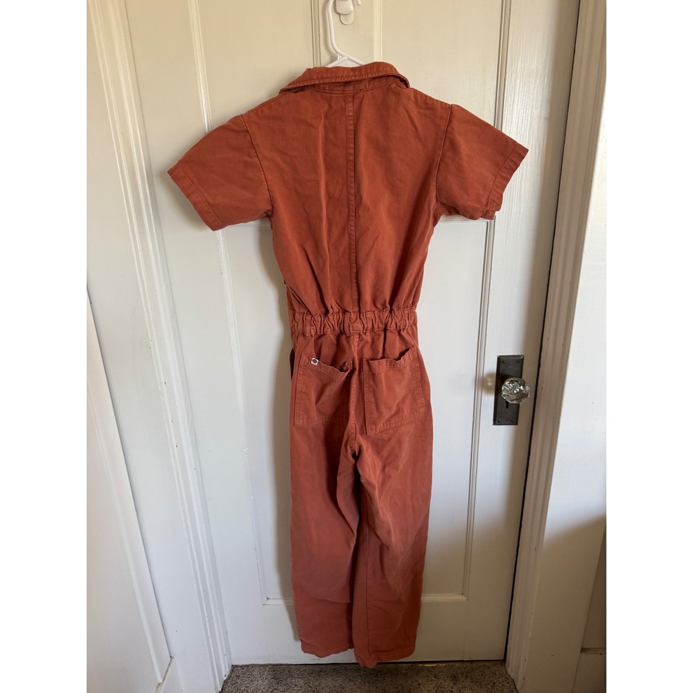 Big Bud Press burnt terracotta short sleeve jumpsuit size xs - Picture 5 of 7